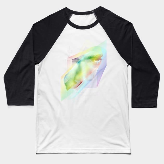 Geometric Design Baseball T-Shirt by NJORDUR